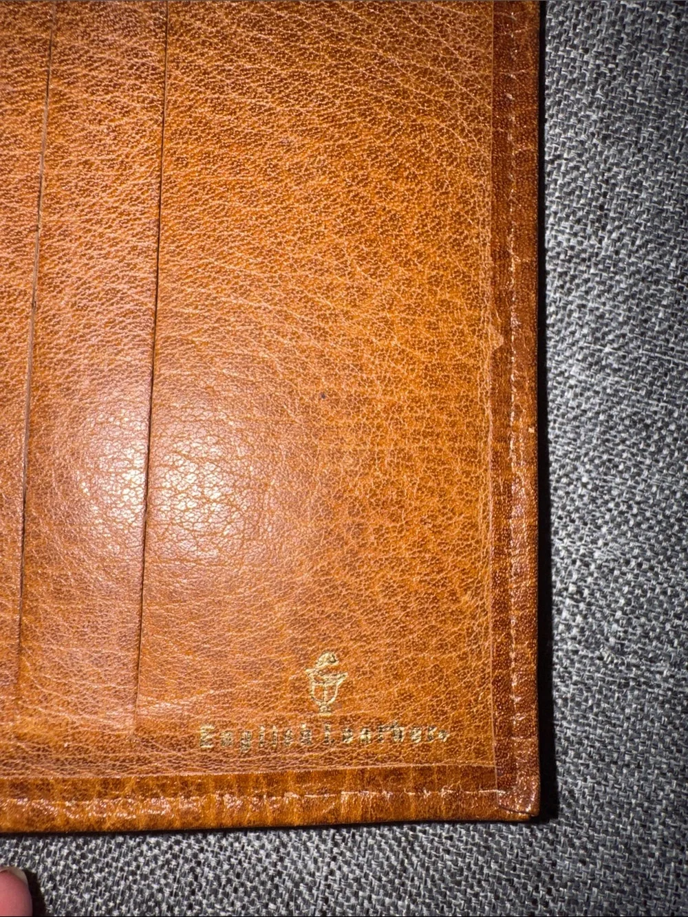 Vintage Leather Bifold Wallet Tan